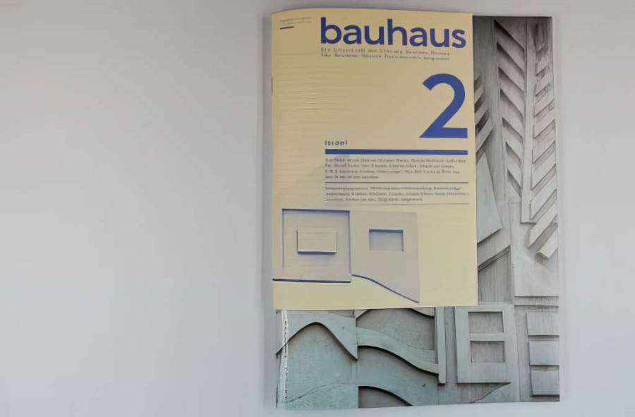 Die zweite Ausgabe der Zeitschrift »Bauhaus« (Abbildung skaliert)