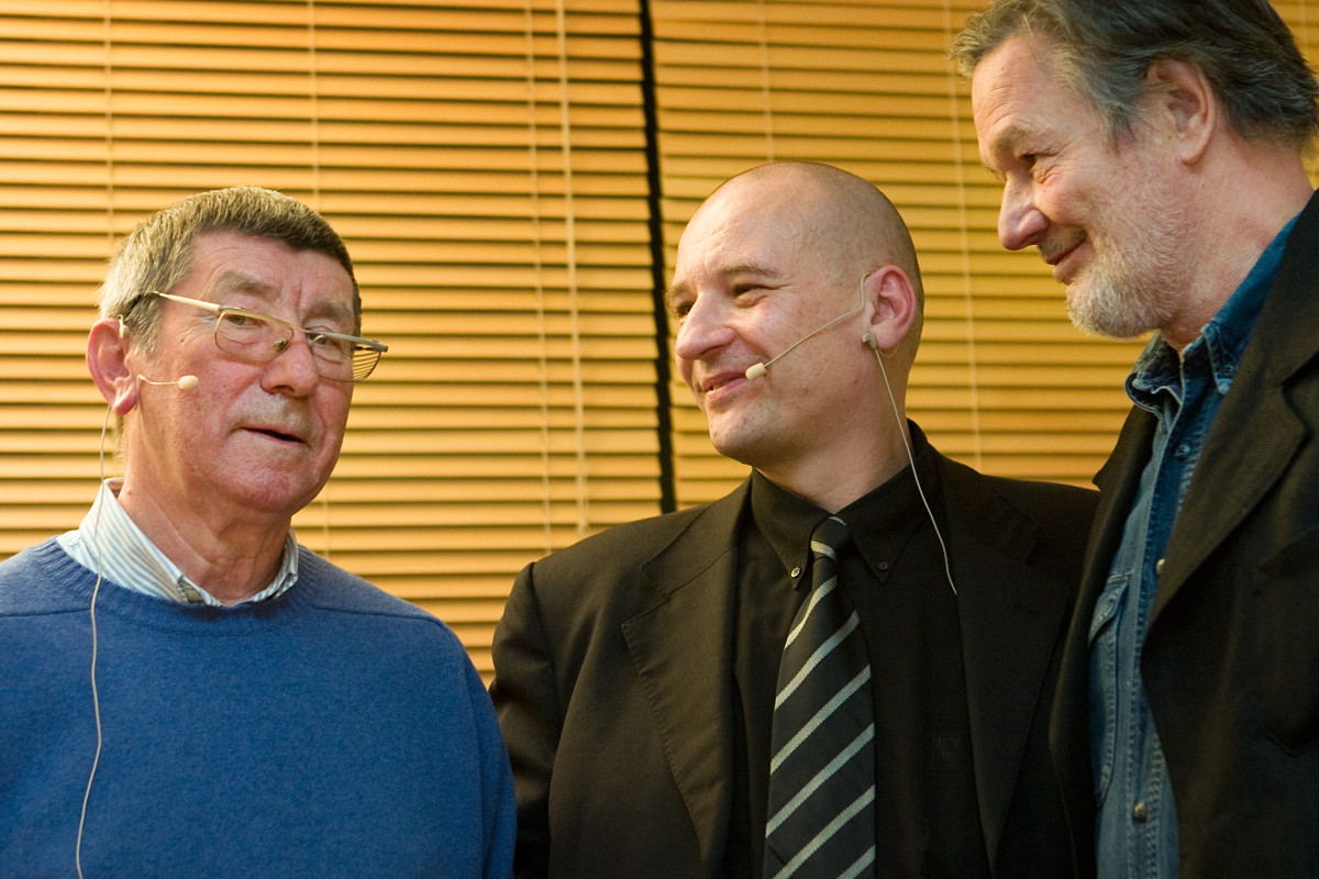 Philipp Luidl mit Boris Kochan und Rolf Müller
