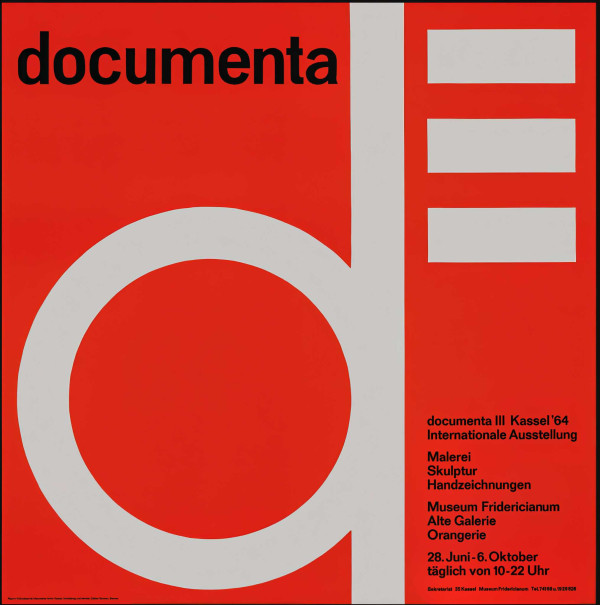 Plakat der documenta 1964
